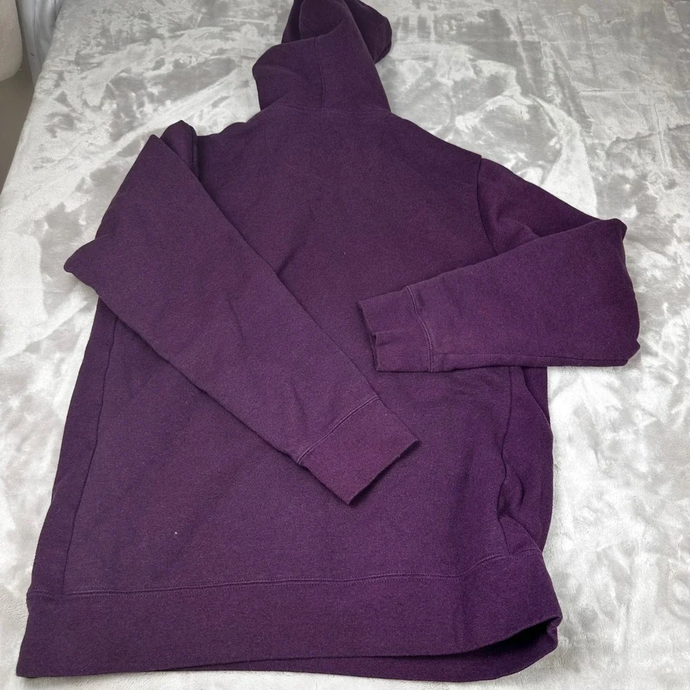 Patagonia Uprise Logo Hoodie Purple Womens Large Mens Medium Sweatshirt Spring - Picture 3 of 6